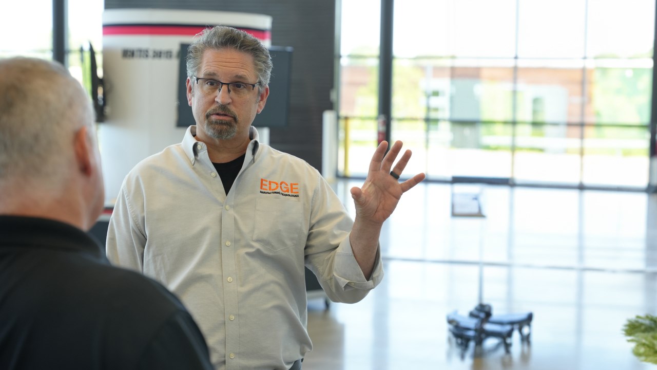 Kurt at the Amada Showroom