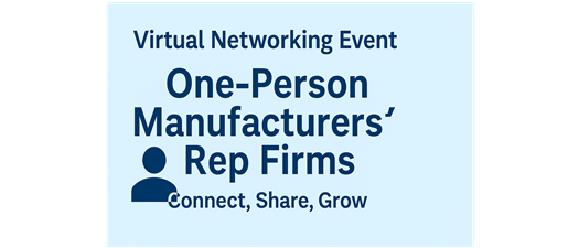 One Person Rep Firms - Networking Event